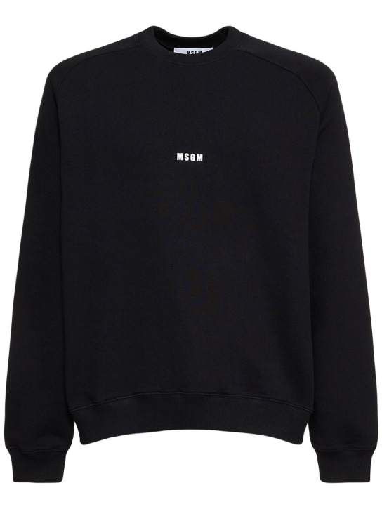 LuisaViaRoma MSGMFelpa con micro logo stampato