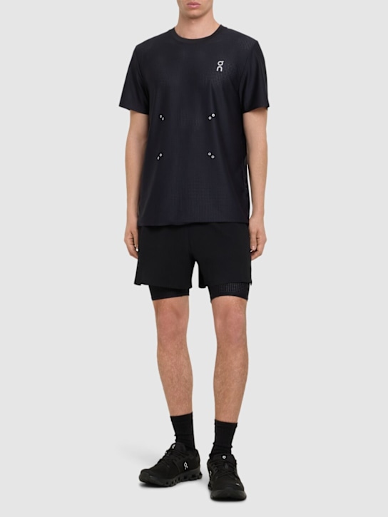 LuisaViaRoma OnT-shirt In Mesh Pace