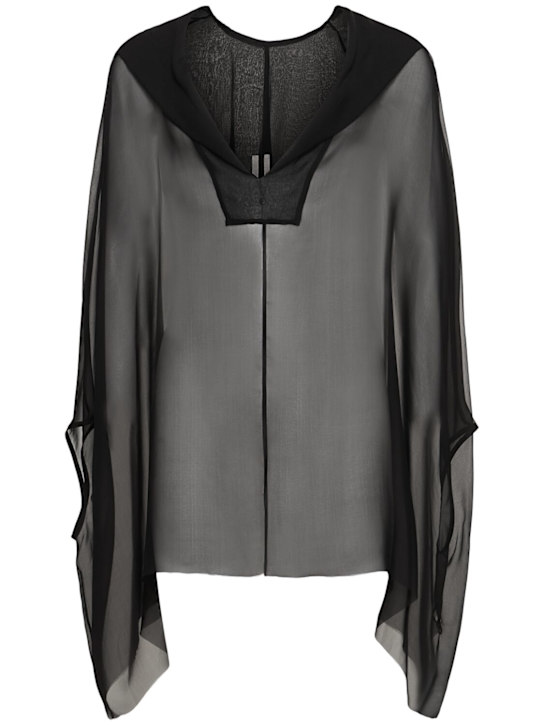 LuisaViaRoma Rick OwensCaftano con cappuccio