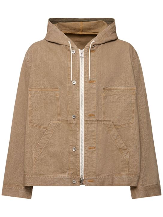 LuisaViaRoma SacaiFelpa in denim con cappuccio