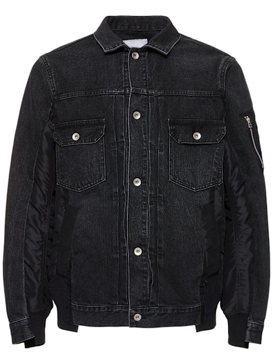 LuisaViaRoma SacaiGiacca in denim e twill di nylon