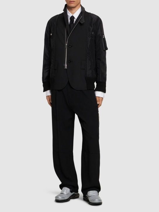LuisaViaRoma SacaiGiacca In Twill Di Misto Lana