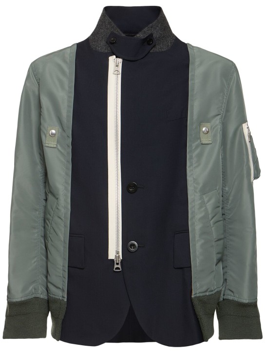 LuisaViaRoma SacaiGiacca in twill di misto lana