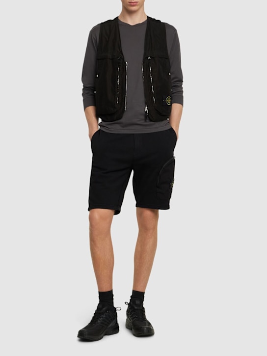 LuisaViaRoma Stone IslandCotton Jersey Shorts