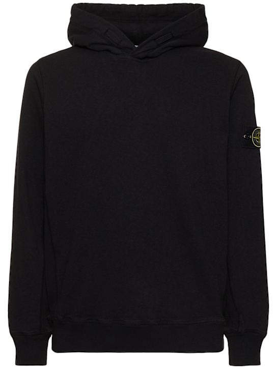 LuisaViaRoma Stone IslandCotton logo patch hoodie