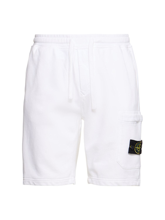 LuisaViaRoma Stone IslandCotton logo patch shorts