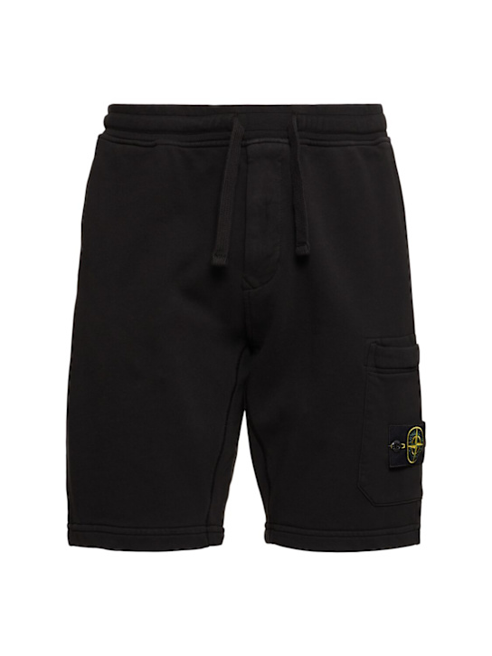 LuisaViaRoma Stone IslandCotton logo patch shorts
