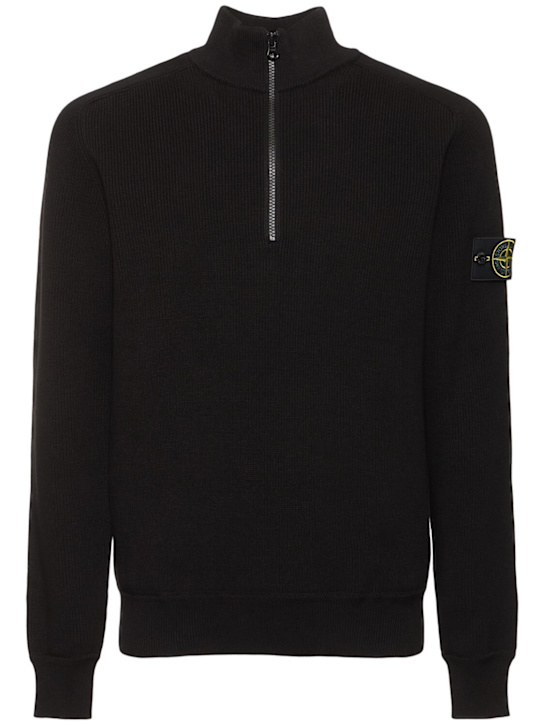 LuisaViaRoma Stone IslandCotton polo sweater