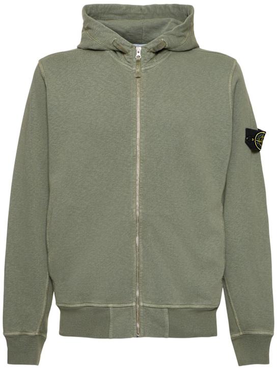 LuisaViaRoma Stone IslandCotton zip hoodie