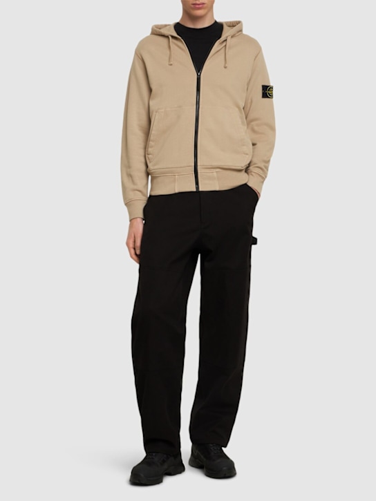 LuisaViaRoma Stone IslandCotton Zip Hoodie