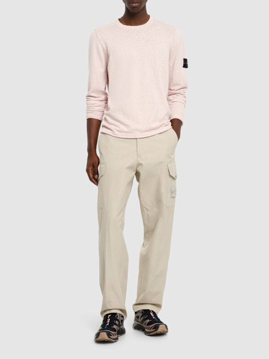 LuisaViaRoma Stone IslandCrewneck Cotton Sweater