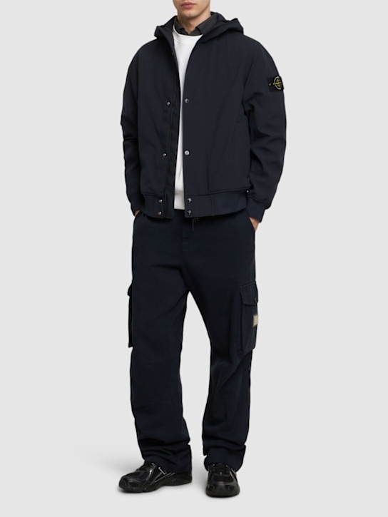 LuisaViaRoma Stone IslandHooded Bomber Jacket