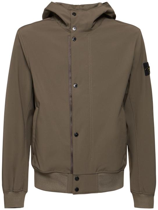 LuisaViaRoma Stone IslandHooded bomber jacket