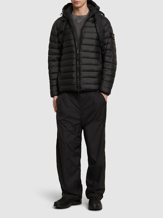 LuisaViaRoma Stone IslandHooded Zipped Down Jacket