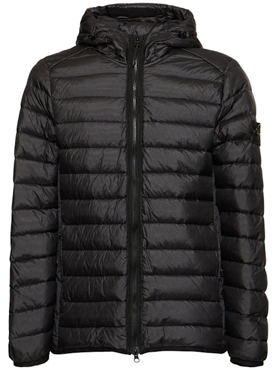 LuisaViaRoma Stone IslandHooded zipped down jacket
