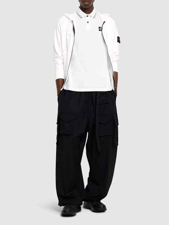 LuisaViaRoma Stone IslandLogo Cotton Blend Polo