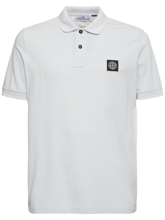 LuisaViaRoma Stone IslandLogo cotton blend polo