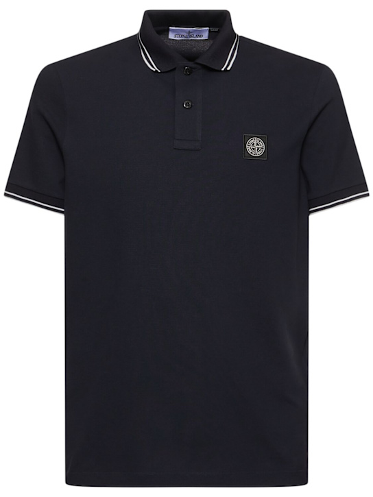 LuisaViaRoma Stone IslandLogo cotton blend polo