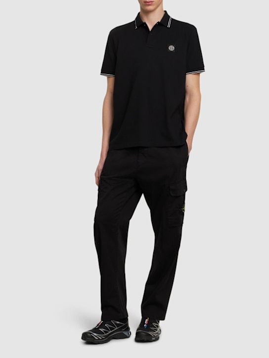 LuisaViaRoma Stone IslandLogo Cotton Blend Polo