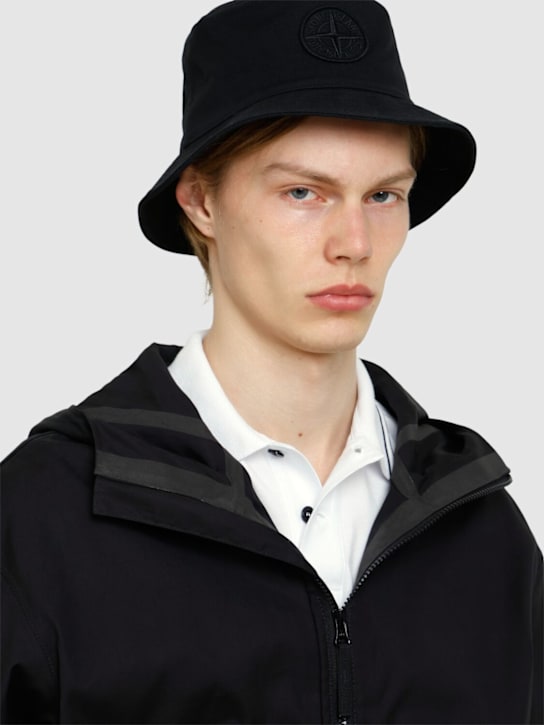 LuisaViaRoma Stone IslandLogo Cotton Bucket Hat
