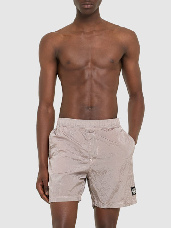 LuisaViaRoma Stone IslandLogo Patch Shorts