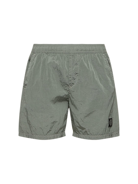 LuisaViaRoma Stone IslandLogo Patch Shorts