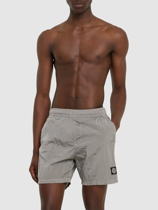 LuisaViaRoma Stone IslandLogo Patch Shorts