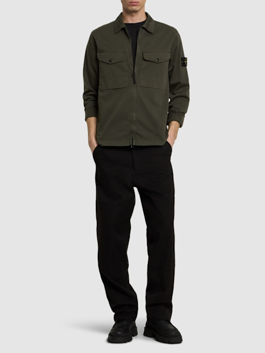LuisaViaRoma Stone IslandZipped Overshirt