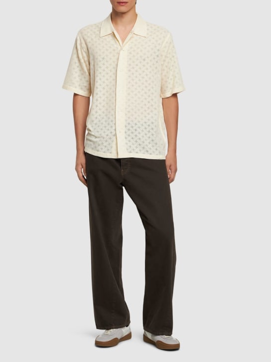 LuisaViaRoma SUNFLOWERCamicia Maniche Corte Spacey