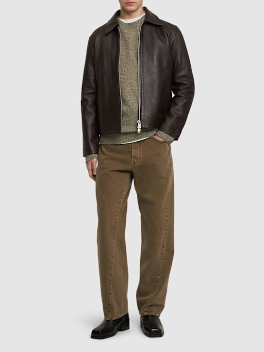 LuisaViaRoma SUNFLOWERJeans A Gamba Larga