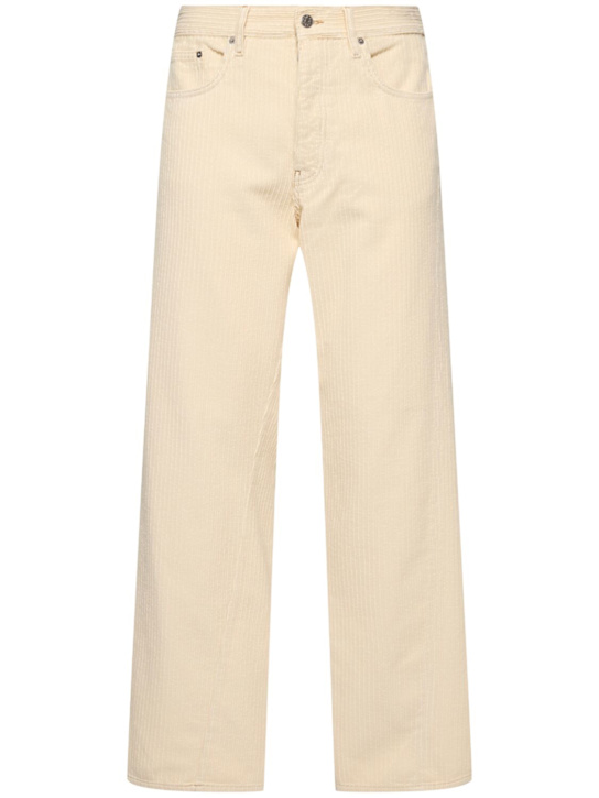 LuisaViaRoma SUNFLOWERPantaloni ampi in millerighe
