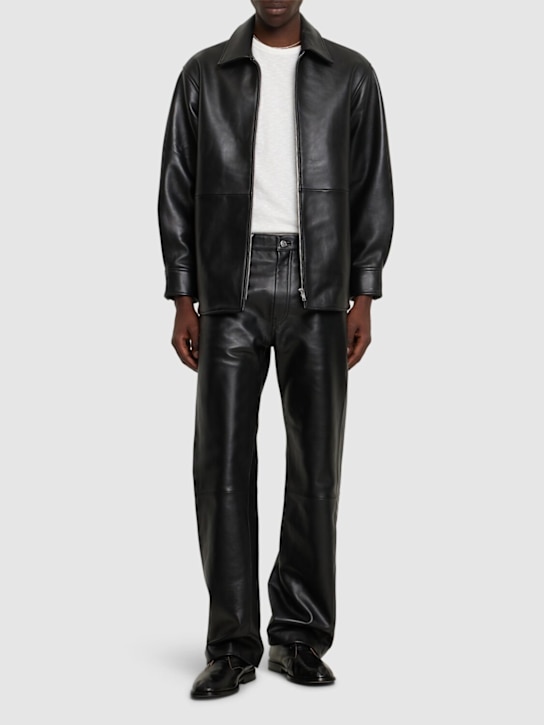 LuisaViaRoma SUNFLOWERPantaloni Dritti In Pelle