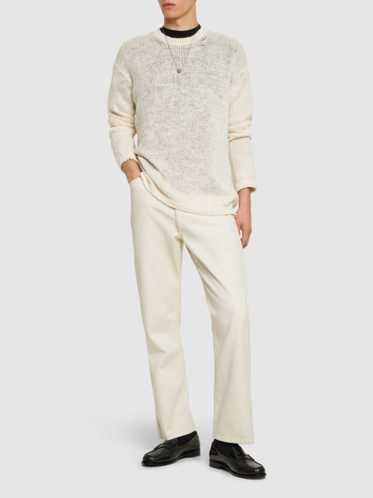 LuisaViaRoma The RowMaglia Girocollo Hank In Lino