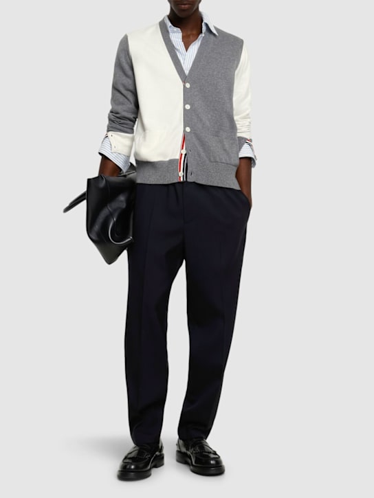 LuisaViaRoma Thom BrowneCardigan In Jersey