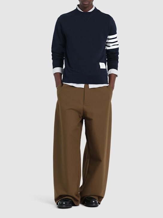 LuisaViaRoma Thom BrowneFelpa In Jersey Di Cotone