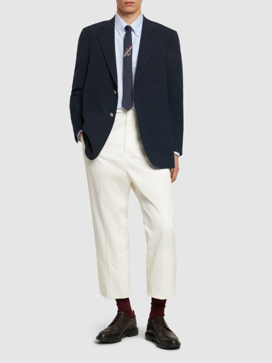 LuisaViaRoma Thom BrowneGiacca Monopetto In Lana