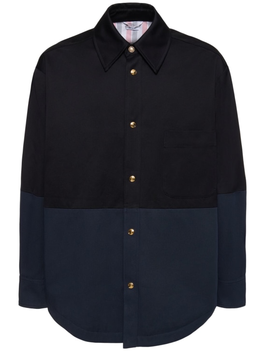 LuisaViaRoma Thom BrowneGiacca oversize in cotone