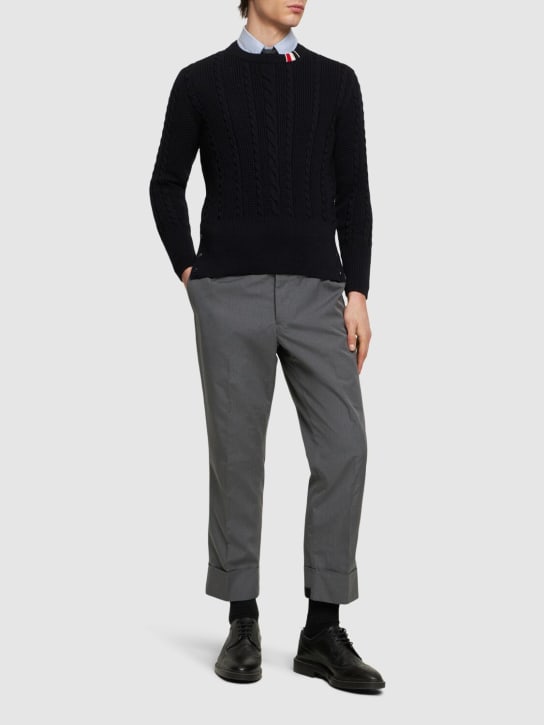 LuisaViaRoma Thom BrownePantaloni In Misto Cotone