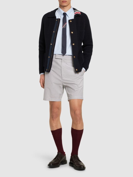 LuisaViaRoma Thom BrowneShorts Dritti In Cotone