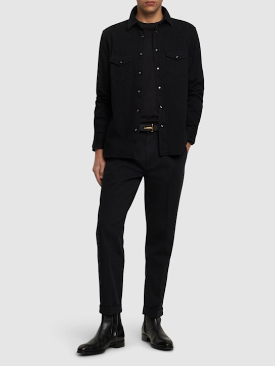 LuisaViaRoma Tom FordCamicia In Denim Washed
