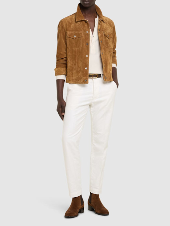 LuisaViaRoma Tom FordGiacca In Camoscio Morbido