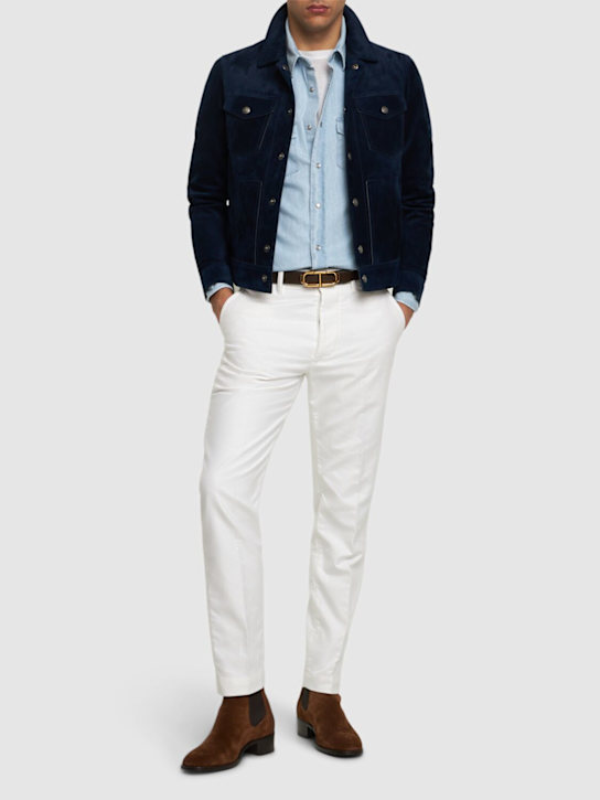 LuisaViaRoma Tom FordGiacca Western In Camoscio