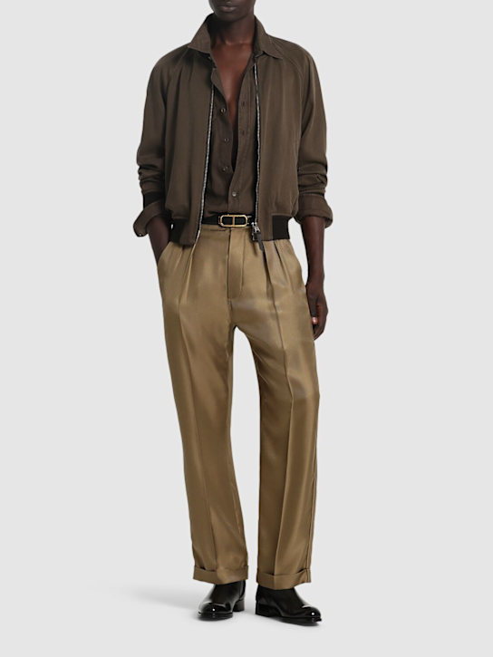 LuisaViaRoma Tom FordPantaloni In Twill Di Seta