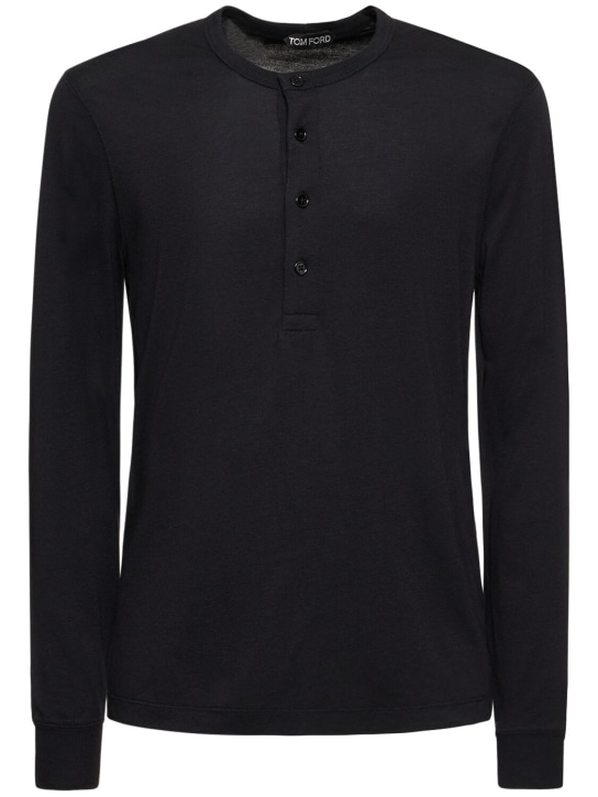 LuisaViaRoma Tom FordT-shirt Henley in lyocell