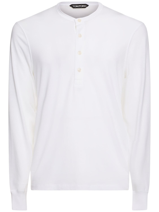 LuisaViaRoma Tom FordT-shirt Henley in lyocell