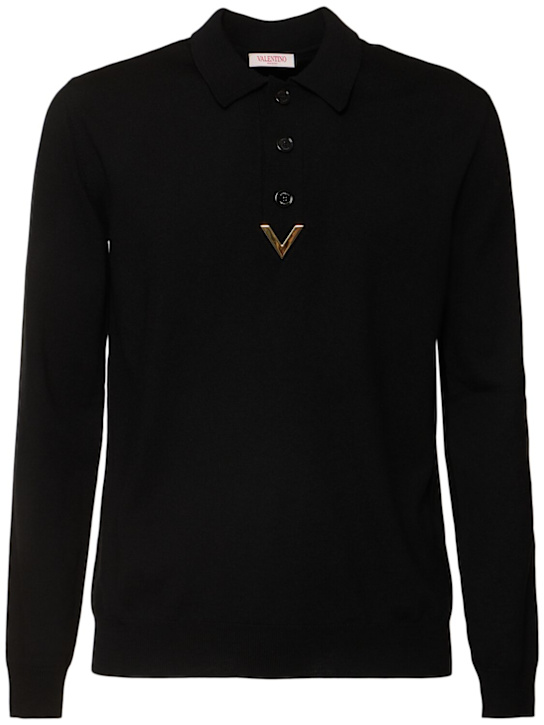 LuisaViaRoma ValentinoPolo in lana con dettagli V