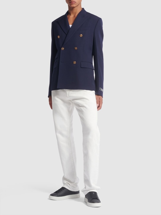 LuisaViaRoma VersaceBlazer In Lana Grain De Poudre