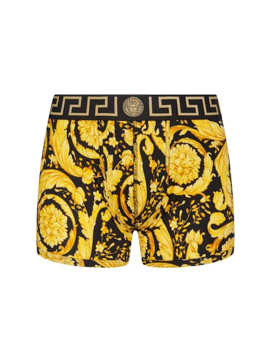 LuisaViaRoma VersaceBoxer in cotone stampa barocca