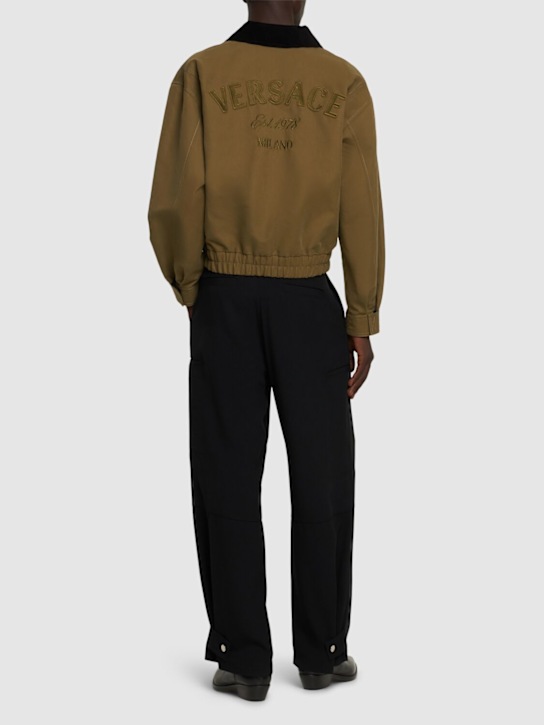 LuisaViaRoma VersaceGiacca In Cotone Con Zip