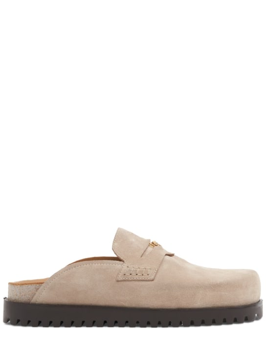 LuisaViaRoma VersaceMules in camoscio